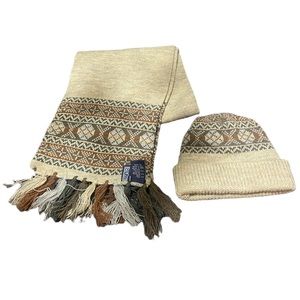 Wool Scarf and Hat Set